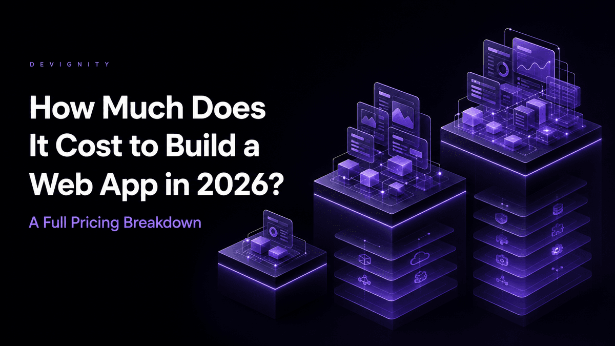 How Much Does It Cost to Build a Web App in 2026? A Full Pricing Breakdown — abstract complexity and hidden-cost illustration